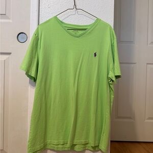 Ralph Lauren Men's Lime Green Tee